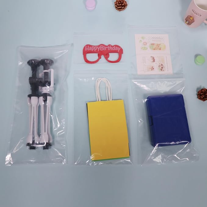 iMailer- 8" x 12" 200 Pack- 2 Mil Resealable Zip Bags- Clear Plastic Bags - Image 4