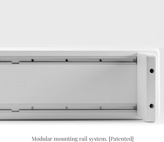 Raico Desk Cockpit Shelf Monitor Stand System Dual Screen Setup Wood Large Desk - Image 9