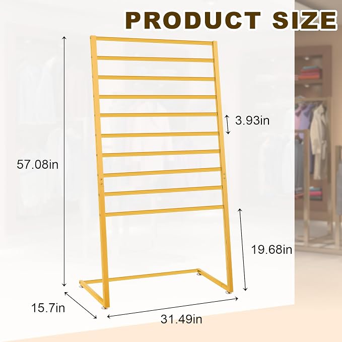 Hijab Organizer, 10 Tier Metal Scarf Holder Organizer, Freestanding Scarf Shawl - Image 3