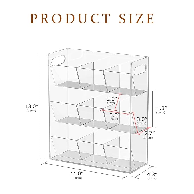 Jumyee Acrylic Tea Bag Organizer - Image 3