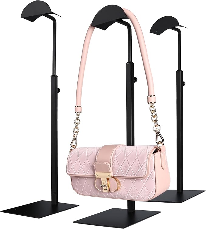 Purse Display Stand Adjustable Height Black Purse Rack by Starrey