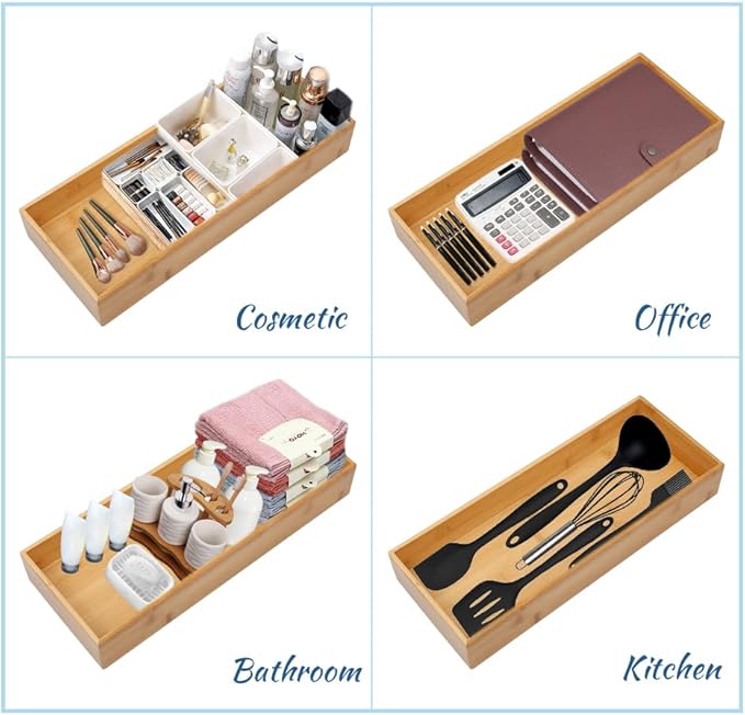 Bamboo Drawer Organizer - Image 5
