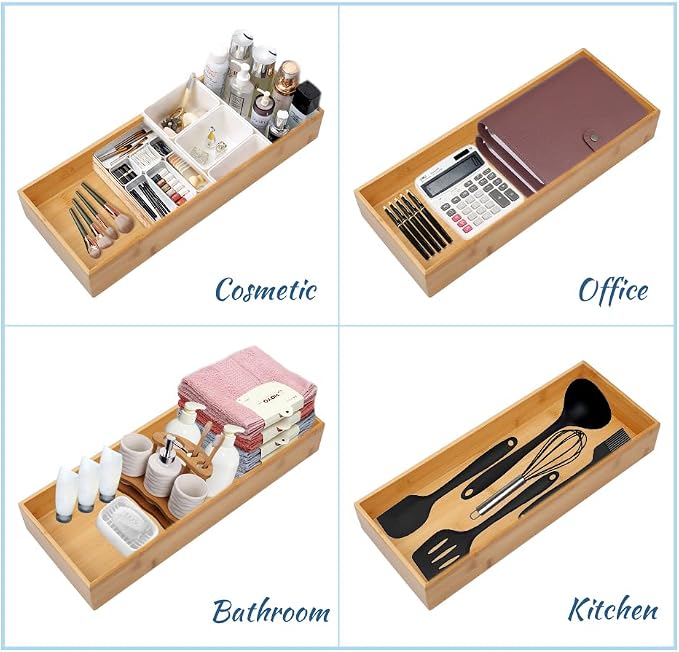 Bamboo Drawer Organizer - Image 6