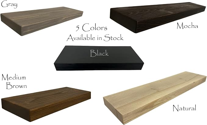 joelsantiques 30 Inch Wooden Floating Shelves - Image 3