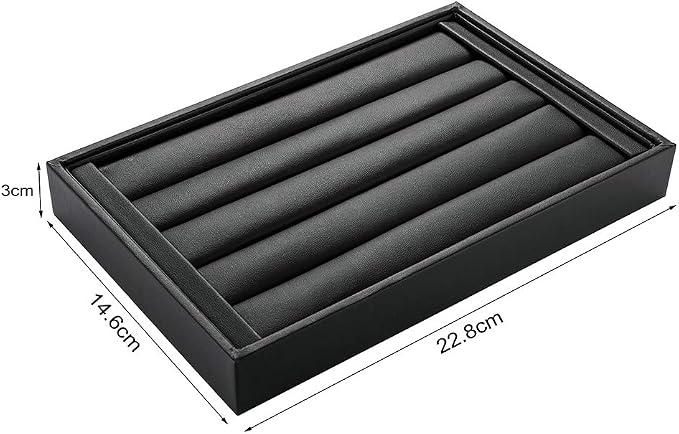 Valyria Velvet 5 Slots Ring Earrings Trays Showcase Display Jewelry Organizer - Image 4