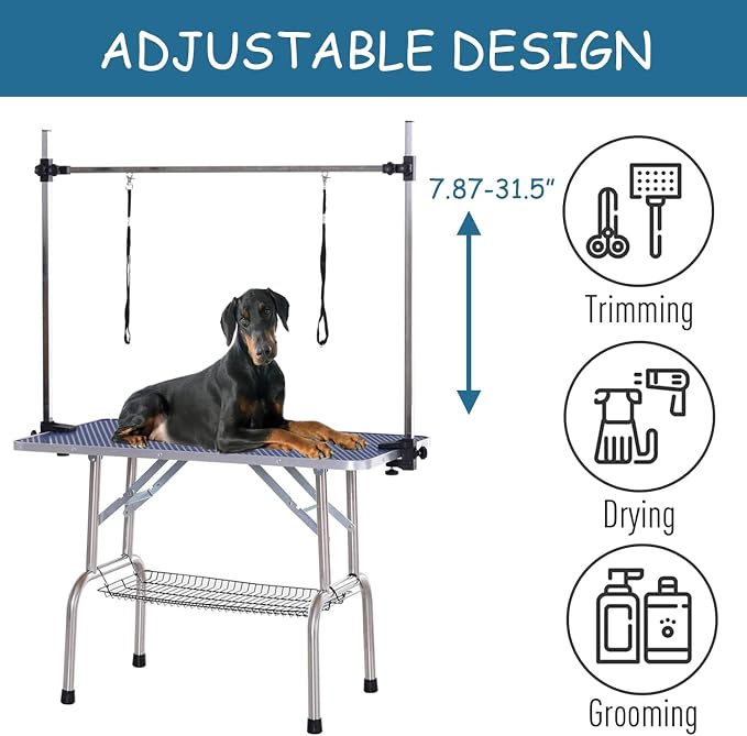 46" Dog Grooming Table Foldable Pet Grooming Tables - Image 7