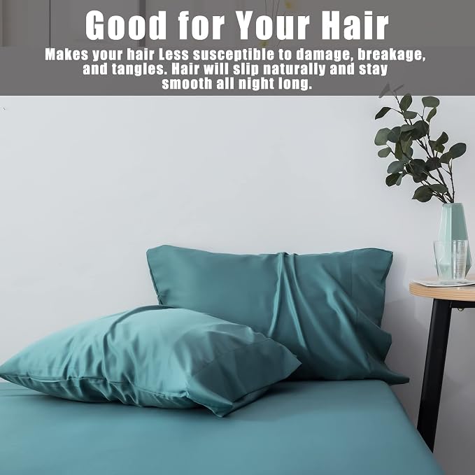 Body Cooling Pillow Cases Cover, Bamboo Rayon Pillowcases - Image 7