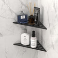 DAYONE Matte Black Corner Shower Shelf 2 Pack 10", Bathroom Corner Shower by DAYONE