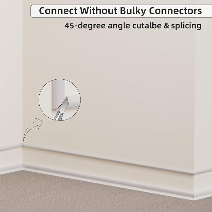 118" Side Buckle Cable Hider for 1 Cords, Extension Cord Covers for Wires On - Image 5