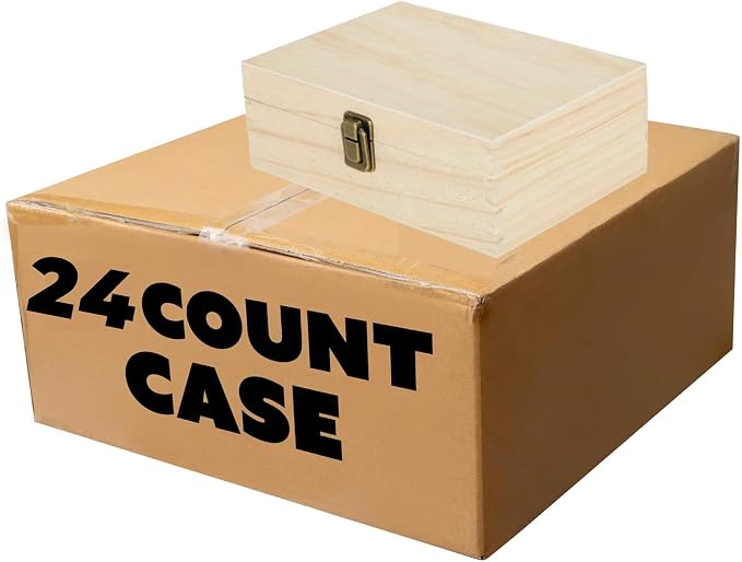 Makerflo Medium Natural Pine Wood Memory Box by makerflo