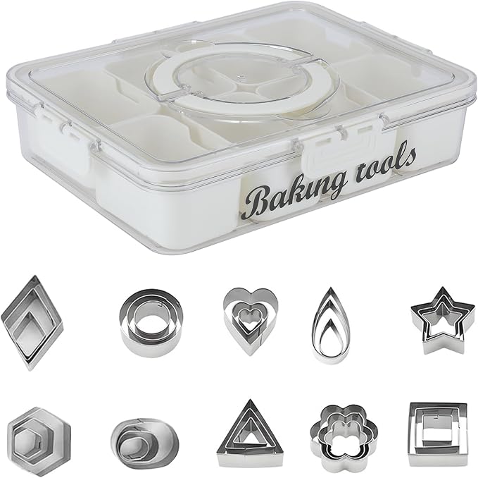 Cookie Cutter Tool Storage Box, Cake Decorating Supplies Accessories Bins by Unknown