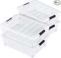 25 Quart Clear Underbed Storage Bins by Wakikini