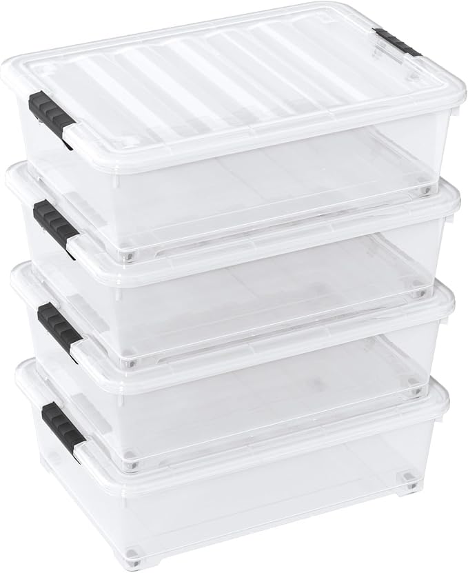 25 Quart Clear Underbed Storage Bins - Image 8