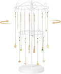 MODOWEY Rotating Necklace Holder Organizer Display Stand by MODOWEY