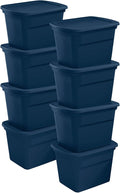 Sterilite 8-Pack Storage Tote, Plastic Container Bins by Sterilite