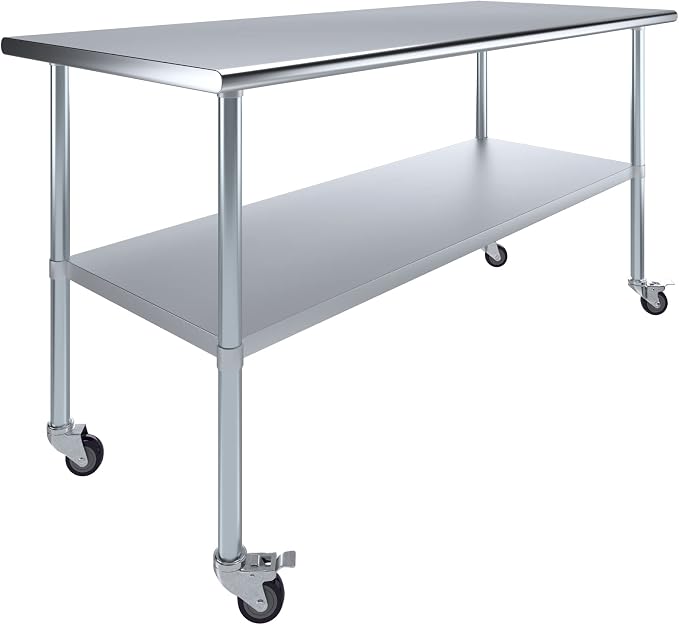 AmGood 30" x 72" Stainless Steel Work Table by AmGood