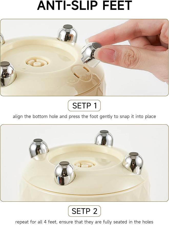 Makeup Brush Holder with Dustproof Lid, 360 Rotating Makeup Brush Organizer - Image 7