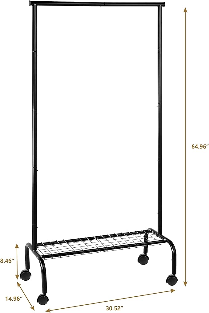 SunnyPoint Rolling Garment Rack - Image 5