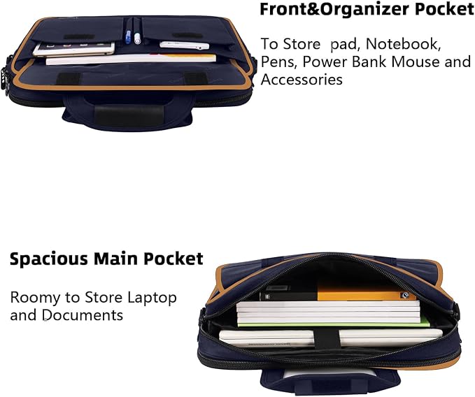 Taygeer Briefcases for Men, Water Resistant Laptop Bag 15.6 Inch for Business - Image 3