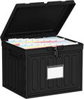 Oterri Plastic File Box with Lid by Oterri
