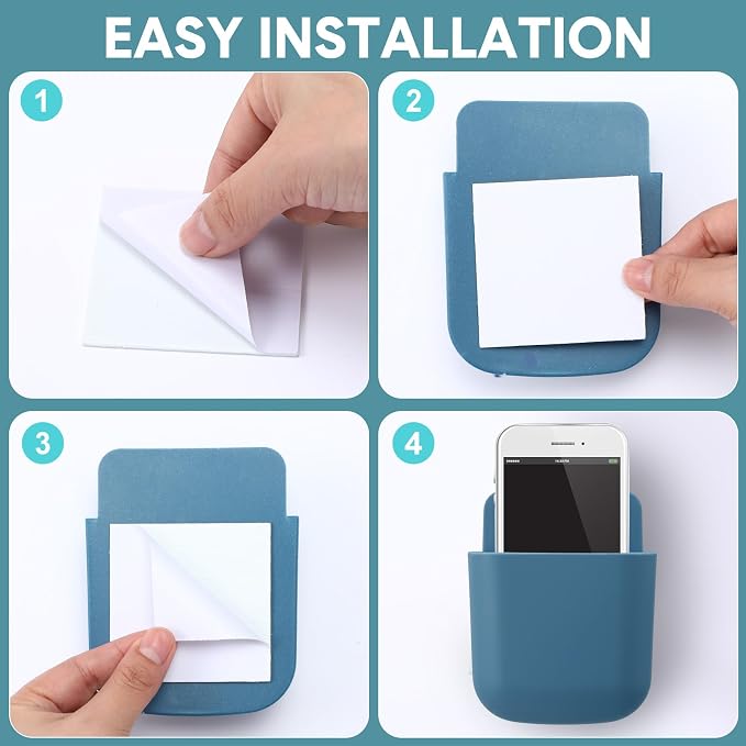 Kathfly 6 Pcs Remote Control Holders Wall Mount Self Adhesive Remote Holder - Image 4