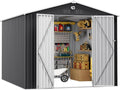 10x12 FT Outdoor Storage Shed, Metal Garden Shed by SOFTKISS