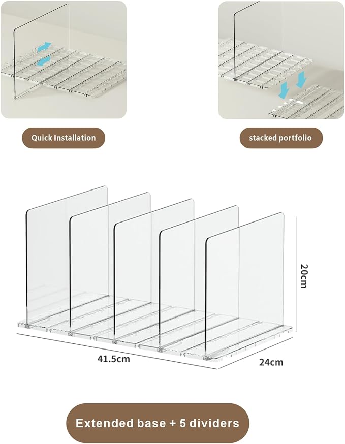 Adjustable Acrylic Purse Organizer - Image 7