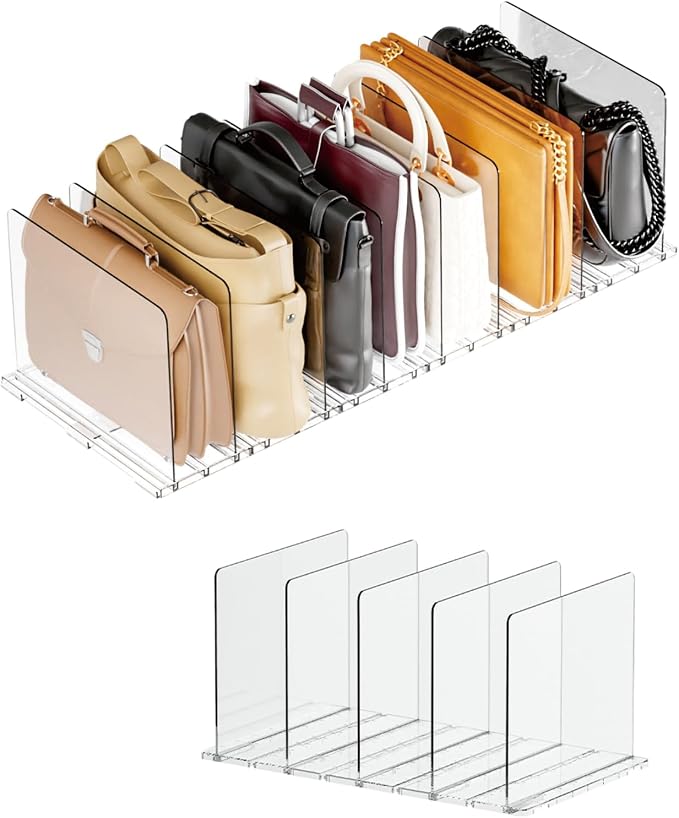 Adjustable Acrylic Purse Organizer by KKPOT