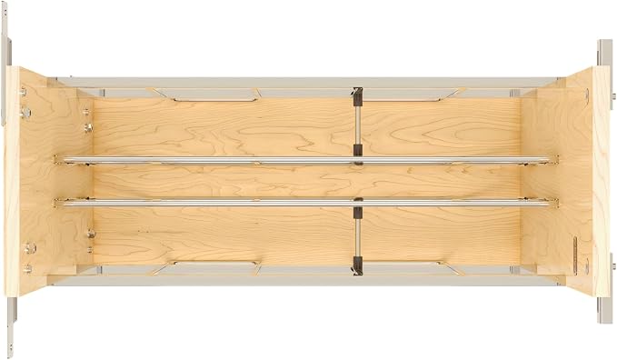 Rev-A-Shelf 5" Pullout Wooden Bakeware Organizer Shelf - Image 4