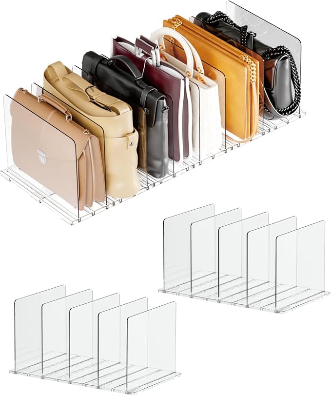 Adjustable Acrylic Purse Organizer by KKPOT