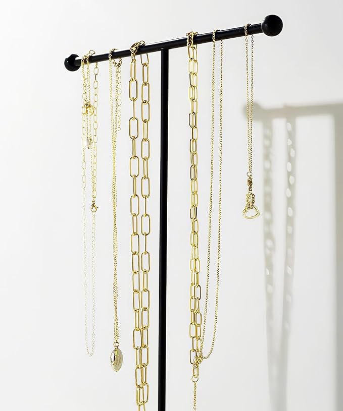 VROOMIUM Necklace Holder- Ceramic Base 1ft Height Jewelry Organizer Stand - Image 2