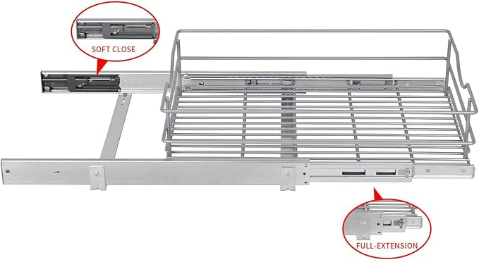 Pull Out Cabinet Organizer, Soft Close Pull Out Cabient Drawer, Slide Out - Image 3