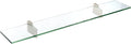 Spancraft Glass R-6x12-Brushed Steel Raven Glass Shelf, Brushed Steel by Spancraft