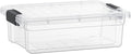 Superio Clear Storage Box with Lid, 13.7 Quart Plastic Container Bins by Superio