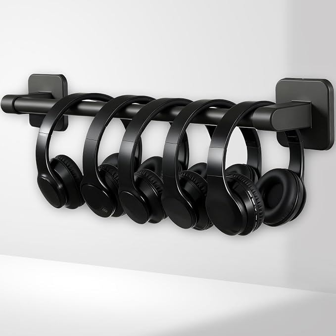 Classroom Wall Mounted Headphone Storage Rod, 2 Headphone Storage Rods by Unknown