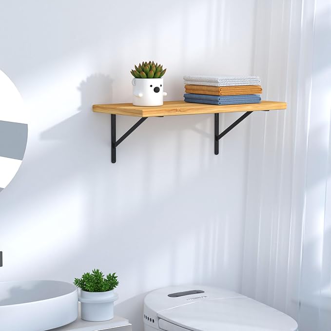 32 Pack L16 x H 10" Black Heavy Duty Shelf Brackets - Image 6