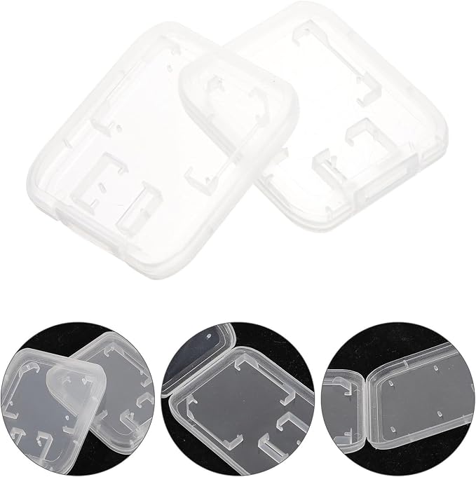 GALPADA 24pcs 24pcs Transparent Memory Card Storage Organizer Case - Image 3