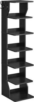 VASAGLE 7-Tier Vertical Shoe Rack, Narrow Shoe Storage Organizer by VASAGLEbySONGMICSHOME