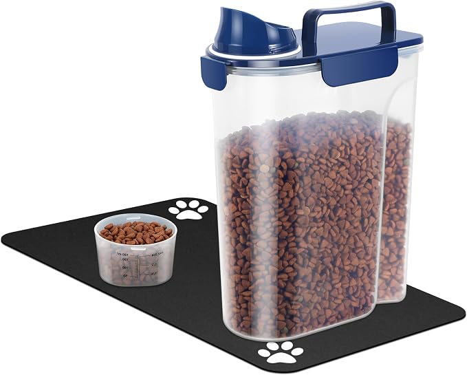 5-7Lbs Portable Airtight Dog Cat Food Container, Match Pet Feeding Mat Clean - Image 8