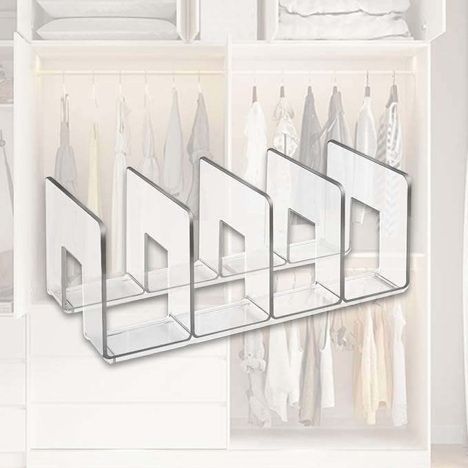 Wardrobe Divider Shelf Purse Organizer - Image 5