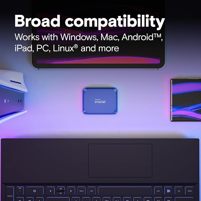 Crucial X10 2TB Portable SSD, USB 3.2 USB-C, External Solid State Drive - Image 5
