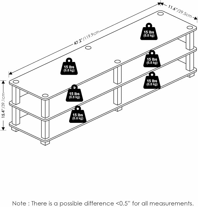 Furinno TURN-S-TUBE Shoe Rack, 3-Tier Shoe Organizer, Shoe Storage Rack - Image 3