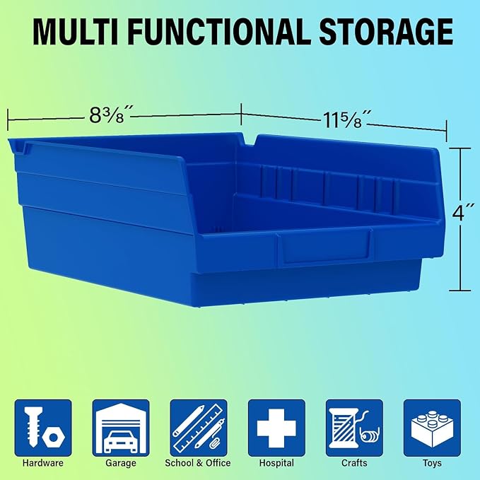 Akro-Mils - 30150RED 30150 Plastic Nesting Shelf Bin Box - Image 2