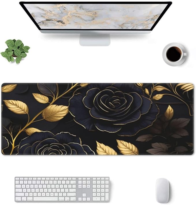 Gaming Mouse Pad, Large Non-Slip Rubber Base Mousepad, Keyboard Mouse Mat - Image 3