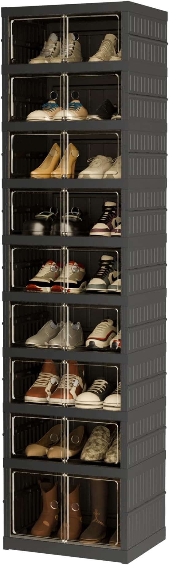Foldable Shoe Organizer Storage Box, Portable Extra Large Folding Shoe Rack - Image 9