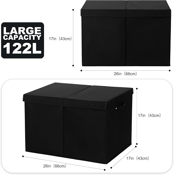 popoly 122L Large Toy Box Chest - Image 3