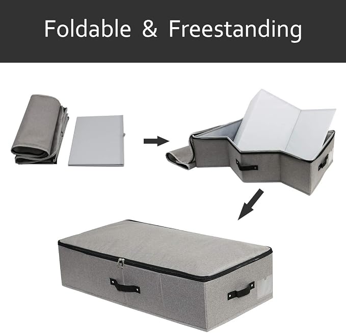 AMJ Under Bed Storage Organizer, Underbed Closet Storage Solution - Image 6