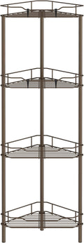 4 Tier Floor Standing Corner Shower Caddy Organizer Shelf by HuggieGems