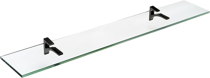Spancraft Glass C-4.75x18-Black Cardinal Glass Shelf, 4.75" x 18" by Spancraft