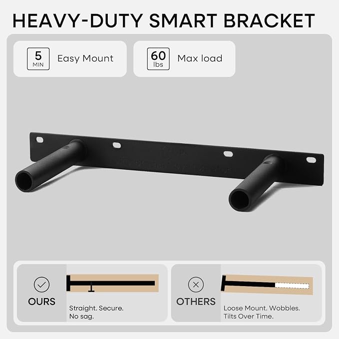 Homeforia Classic Walnut 18 inch Floating Shelf, High End Solid Real Wood Small - Image 4